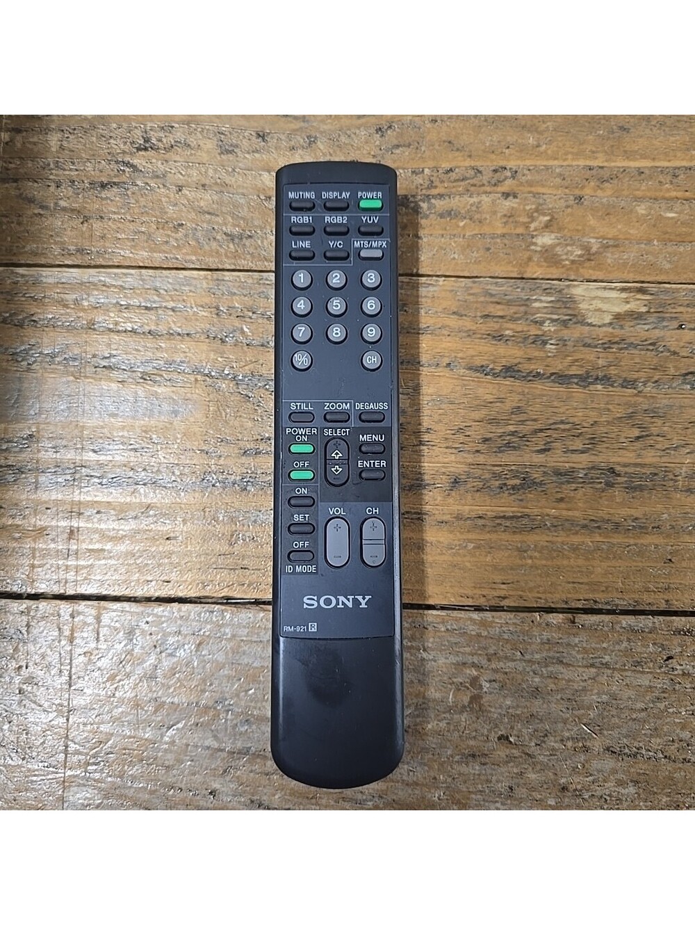 Genuine Sony TV Monitor Remote Control RM-921 Tested Works
